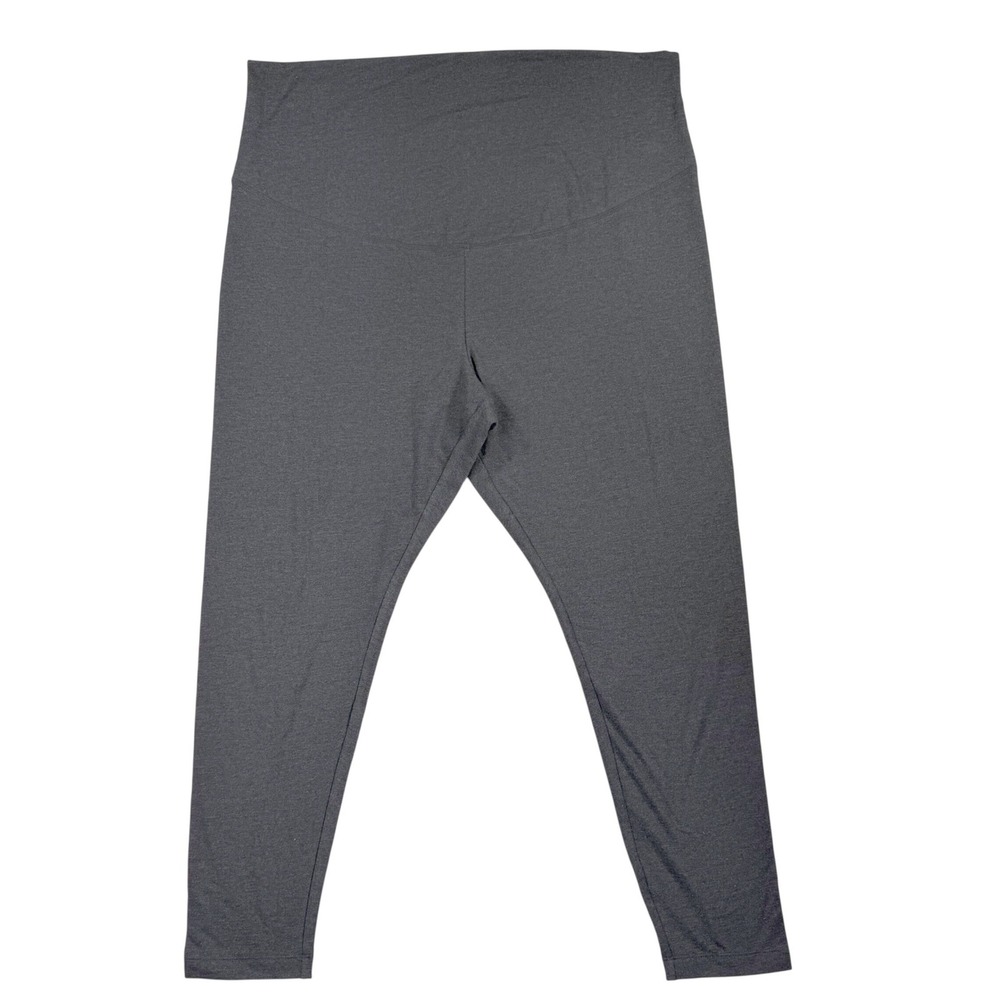 Old Navy Maternity Leggings Women XXL Charcoal Gray Heathered Stretch High Rise